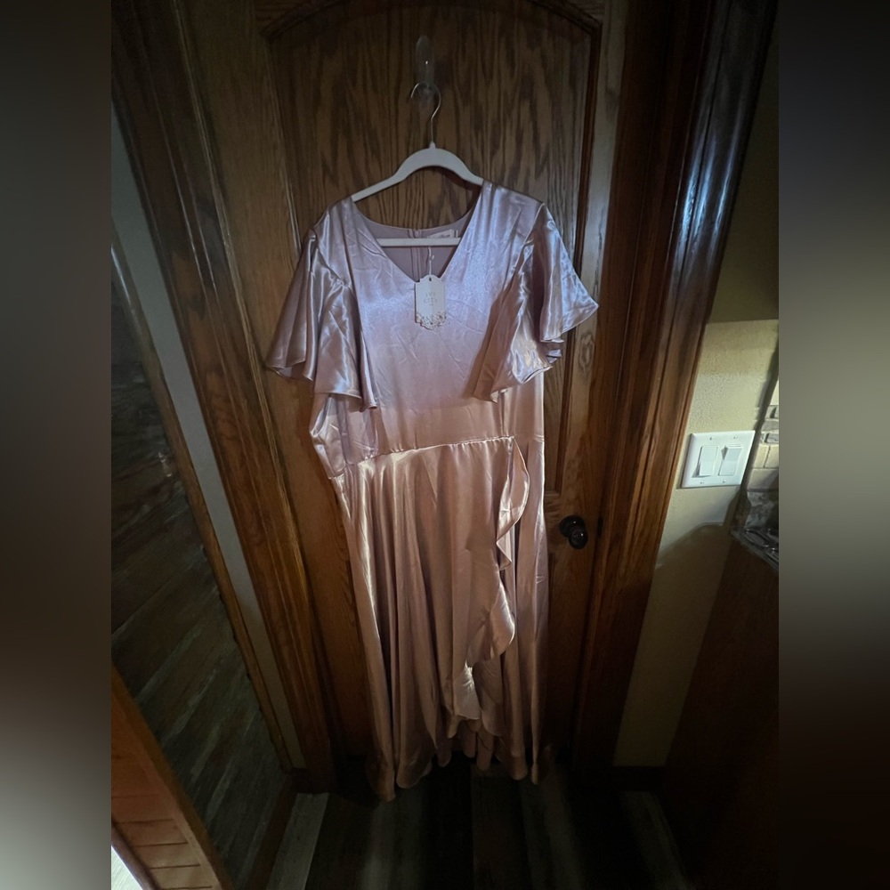 Ivy City Co Asymmetrical Pink Dress